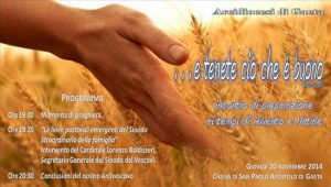 locandina incotro di avvento piccola