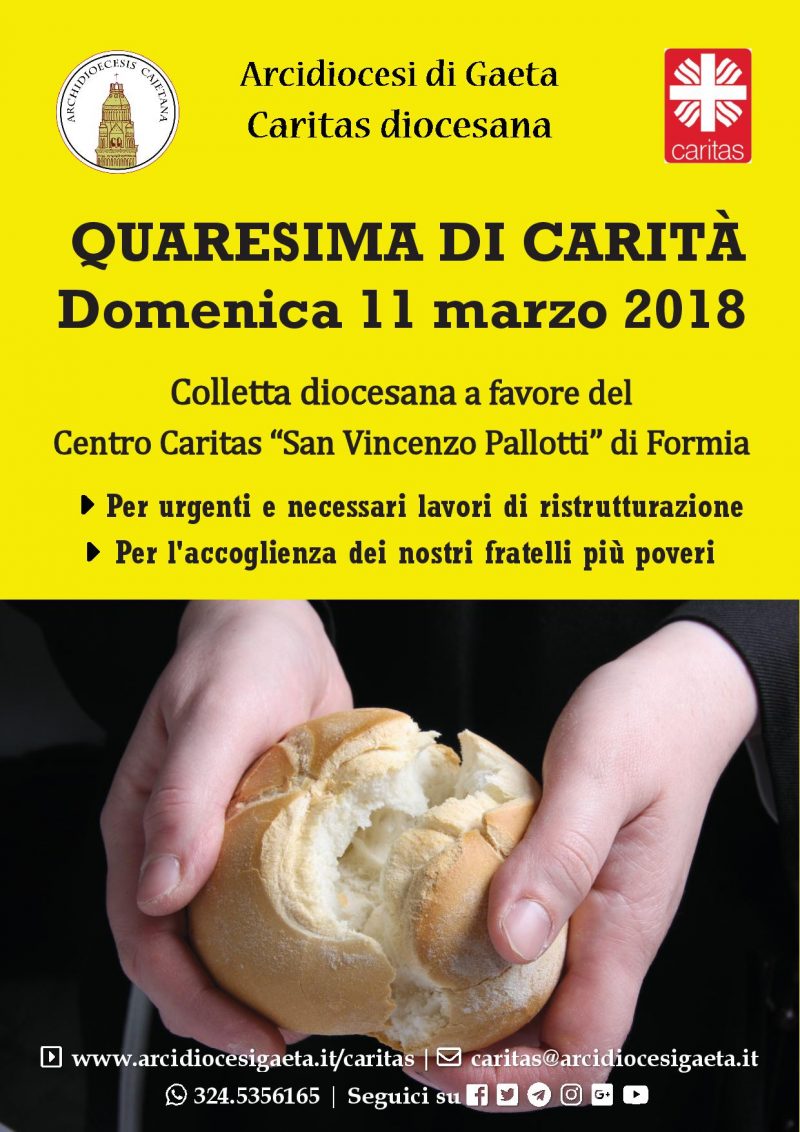 Locandina Caritas 11 marzo 2018