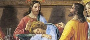 utlima cena - giovanni sul petto di gesu - orizz