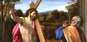 Full title: Christ appearing to Saint Peter on the Appian Way
Artist: Annibale Carracci
Date made: 1601-2
Source: http://www.nationalgalleryimages.co.uk/
Contact: picture.library@nationalgallery.co.uk

Copyright © The National Gallery, London
